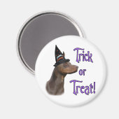 Doberman Pinscher (rood) Trick Magneet (Voorkant / Achterkant)