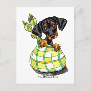 Doberman Pinscher Sack Puppy Briefkaart