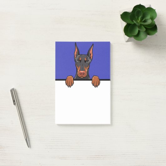 Doberman Pinscher Schattigee Grappige Hondenliefhe Post-it® Notes (Kantoor)