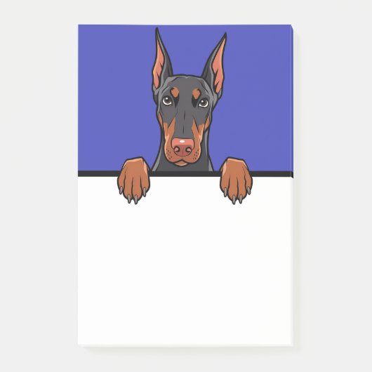 Doberman Pinscher Schattigee Grappige Hondenliefhe Post-it® Notes (Voorkant)
