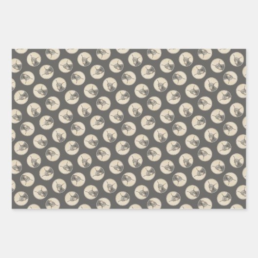 Doberman Pinscher schilderij Dobie bijgesneden hon Inpakpapier Vel (Voorkant 3)