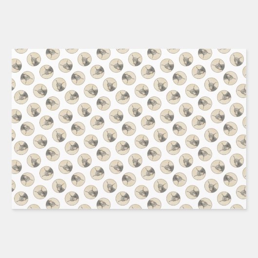 Doberman Pinscher schilderij Dobie bijgesneden hon Inpakpapier Vel (Voorkant 2)