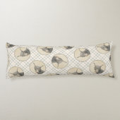 Doberman Pinscher schilderij Dobie bijgesneden hon Lichaamskussen (Achterkant)