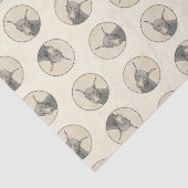 Doberman Pinscher schilderij Dobie bijgesneden hon Tissuepapier (Detail)