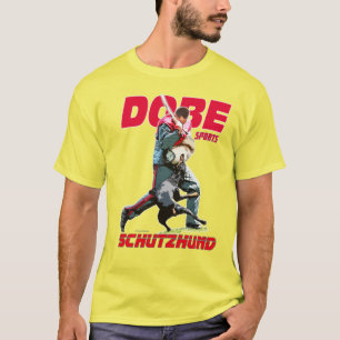 Doberman Pinscher Schutzhund-ontwerp T-shirt