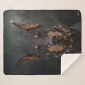 Doberman Pinscher Sherpa Deken (Voorkant (horizontaal))