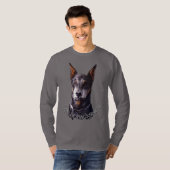 Doberman Pinscher Shirt Personalized Dog Art Shirt (Voorkant volledig)