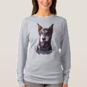 Doberman Pinscher Shirt Personalized Dog Art Shirt (Voorkant)