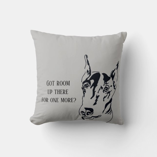 Doberman Pinscher Sierkussen (Voorkant)