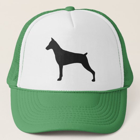 Doberman Pinscher Silhouette Trucker Pet (Voorkant)