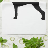 doberman pinscher silo black.png theedoek (Gevouwen)