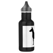 Doberman Pinscher Silo Black.png Waterfles (Links)