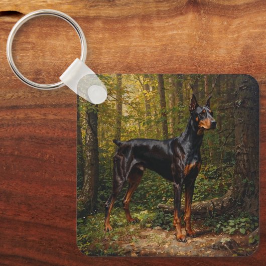 Doberman Pinscher Sleutelhanger (Voorkant)