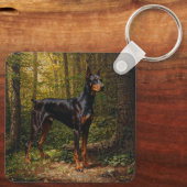 Doberman Pinscher Sleutelhanger (Achterkant)