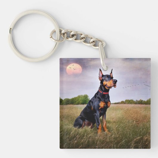 Doberman Pinscher Sleutelhanger (voorkant)