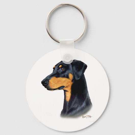Doberman Pinscher Sleutelhanger (Voorkant)