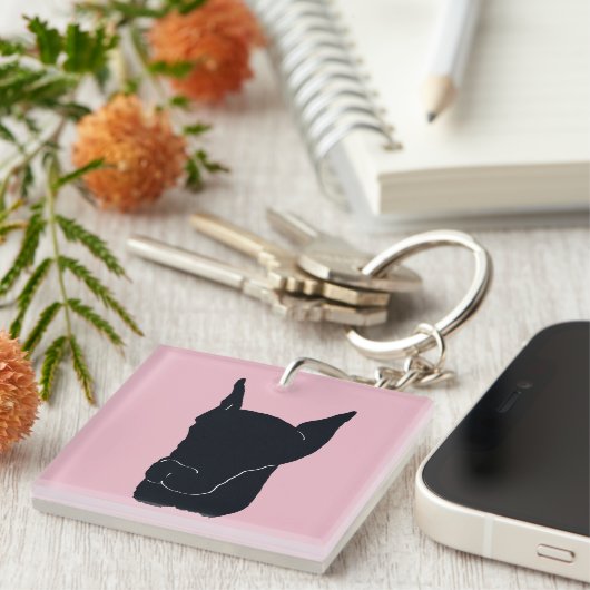 Doberman Pinscher Sleutelhanger (Voorkant Rechts)