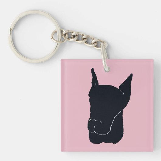 Doberman Pinscher Sleutelhanger (Voorkant)