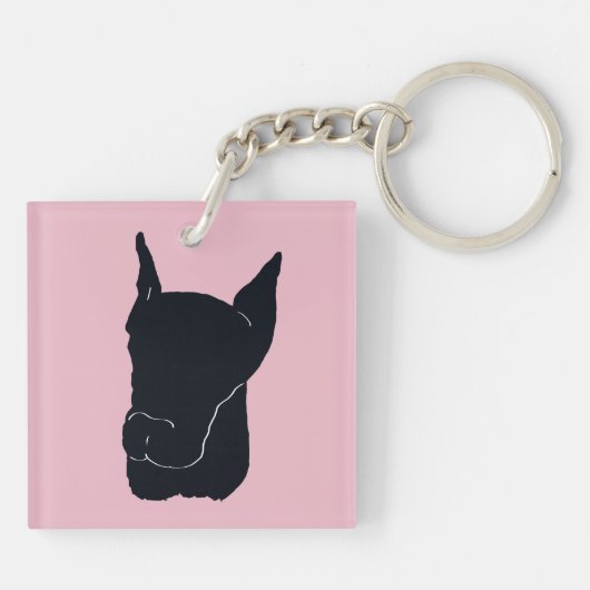 Doberman Pinscher Sleutelhanger (Achterkant)