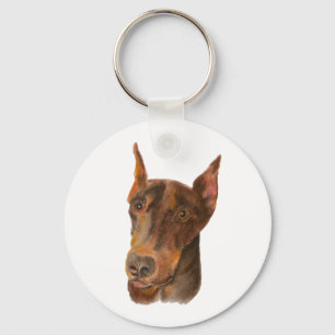 Doberman Pinscher Sleutelhanger Fob