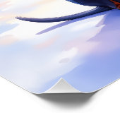 Doberman Pinscher Snowy Village Santa Hat Christma Perfect Poster (Hoek)