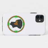 Doberman Pinscher St Patricks Case-Mate iPhone Case (Achterkant (horizontaal))