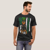 Doberman Pinscher St Patricks Day Irish American F T-shirt (Voorkant volledig)