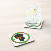 Doberman Pinscher St Patricks Drankjes Onderzetter (Rechterzijde)