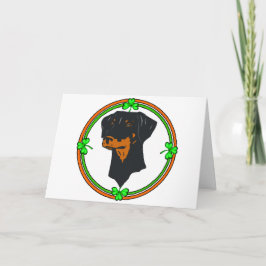 Doberman Pinscher St Patricks Kaart