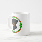 Doberman Pinscher St Patricks Koffiemok (Voorkant links)