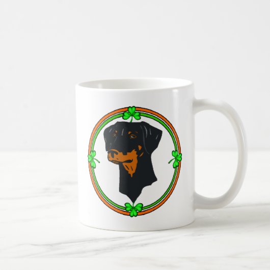 Doberman Pinscher St Patricks Koffiemok (Rechts)