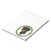 Doberman Pinscher St Patricks Notitieblok (Linkerzijde)