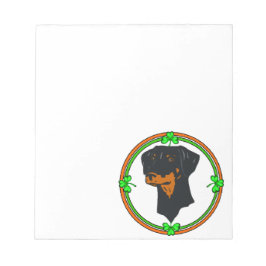 Doberman Pinscher St Patricks Notitieblok