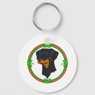 Doberman Pinscher St Patricks Sleutelhanger
