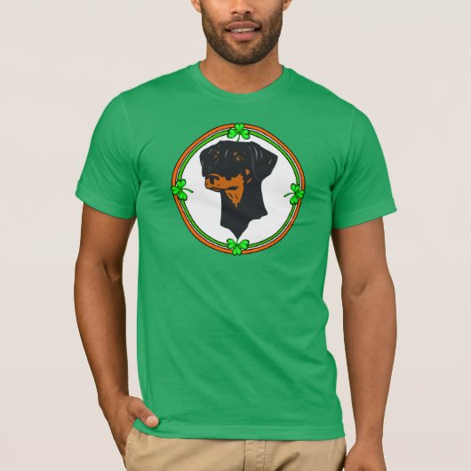 Doberman Pinscher St Patricks T-shirt (Voorkant)