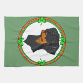 Doberman Pinscher St Patricks Theedoek (Horizontaal)