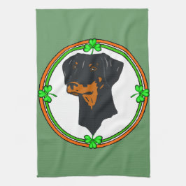 Doberman Pinscher St Patricks Theedoek