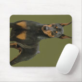Doberman Pinscher Standing Muismat (Met muis)