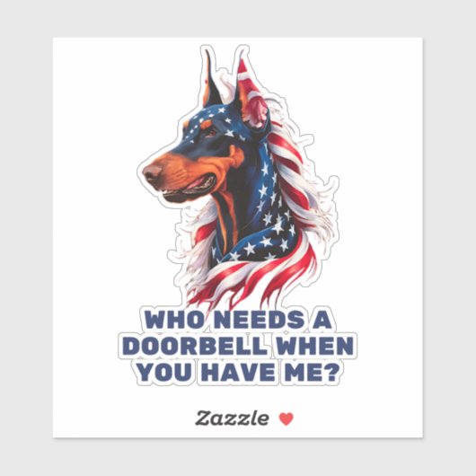 Doberman Pinscher Sticker (Vel)