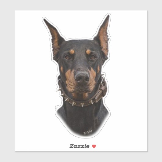Doberman Pinscher Sticker (Vel)