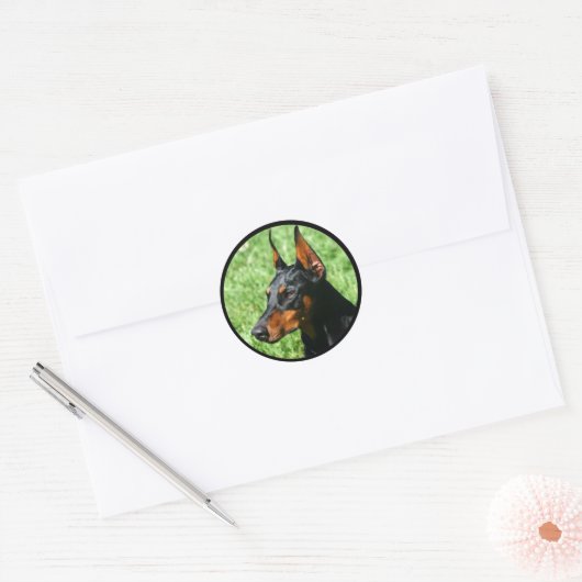 Doberman Pinscher stickers (Envelop)
