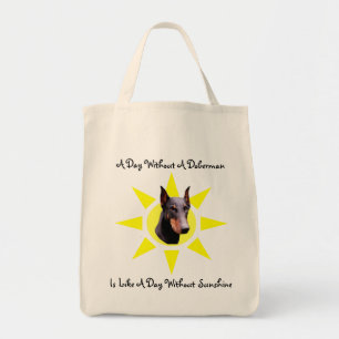 Doberman Pinscher Sunshine Dog Canvas tas