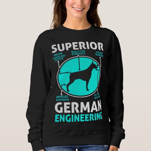 Doberman Pinscher Superior German Engineering 30 Trui (Voorkant)