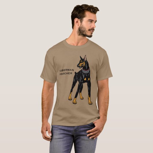 doberman pinscher t-shirt (Voorkant volledig)