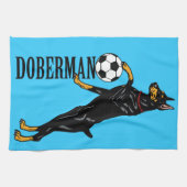 doberman pinscher theedoek (Horizontaal)