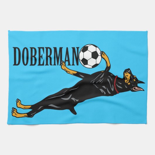 doberman pinscher theedoek (Horizontaal)