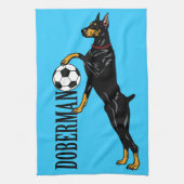 doberman pinscher theedoek (Verticaal)