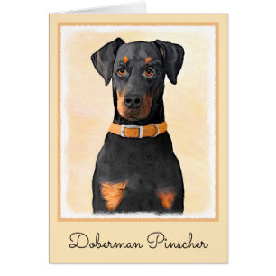 Doberman Pinscher Uncropped schilderij originele k