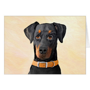 Doberman Pinscher Uncropped schilderij originele k