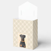Doberman Pinscher Uncropped schilderij originele k Bedankdoosjes (Geopend)
